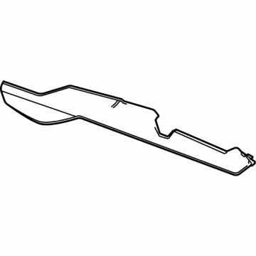 GM 84792185 Side Panel, Black, Driver Side