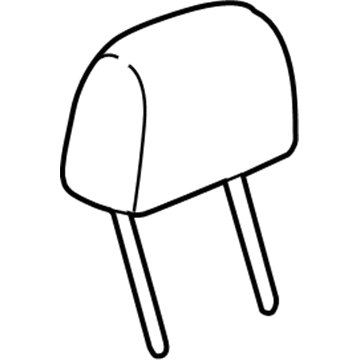 GM 20977877 Headrest, Black, Rear