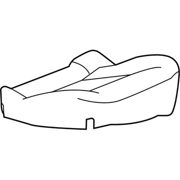 GM 22807430 Cushion Cover, Black, Rear Driver Side