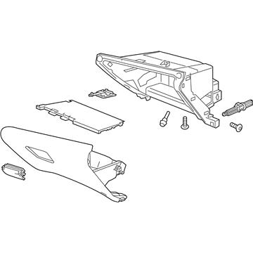 GM 23338726 Glove Box Assembly, Black