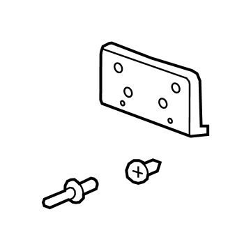 GM 25798619 License Bracket