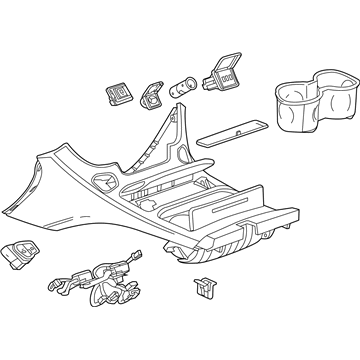 GM 84127568 Console Assembly, Front