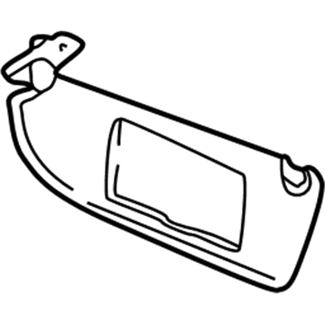 GM 90440497 Visor, Gray