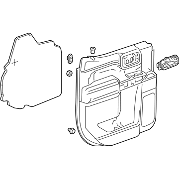 Chevy 86787151 TRIM,REAR SIDE DOOR(INCLUDES 2,3,7,8,17-20)(KALAHARI)