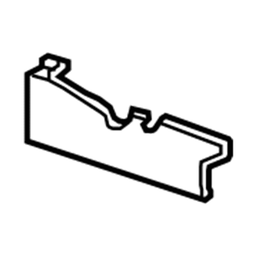 GM 20777792 Track Cover, Black, Front