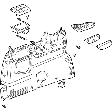 GM 10429732 Lower Trim Panel, Rear Driver Side