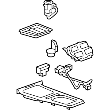GM 22901383 Shift Panel, Silver
