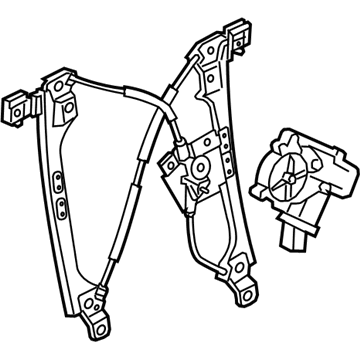 GM 23257823 Window Regulator, Front Passenger Side
