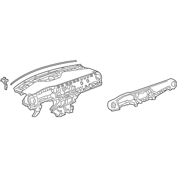 Chevy Blazer Dash Panel Vent Portion Covers - 84841480