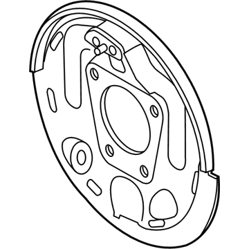 GMC S15 Jimmy Brake Backing Plate - 18013525