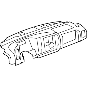 GM 19331341 Instrument Panel, Titanium