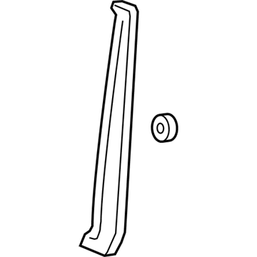 GM 23227752 Front Molding, Rear Driver Side