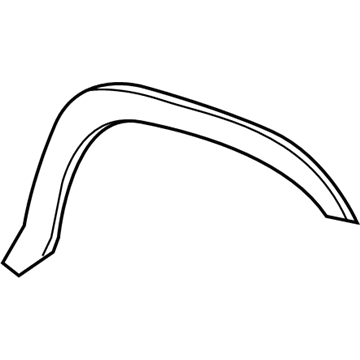 GM 23282146 Wheel Opening Molding, Rear Driver Side