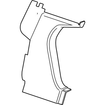 GM 23184848 Lower Trim, Rear Passenger Side