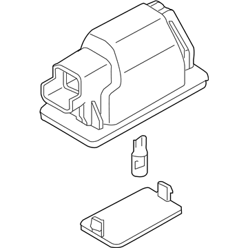 GM 19316433 License Lamp, Rear