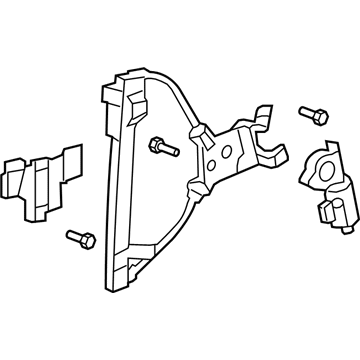GM 23227000 Window Regulator, Rear Driver Side