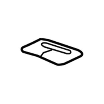 GM 20984702 Seat Belt Cover, Titanium, Rear
