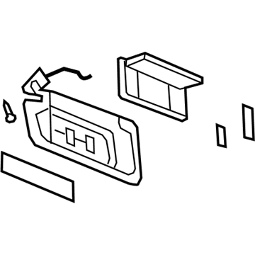 GM 25807878 Sunshade, Driver Side