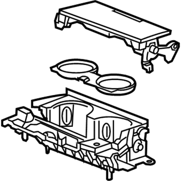 GM 23409293 Cup Holder, Front