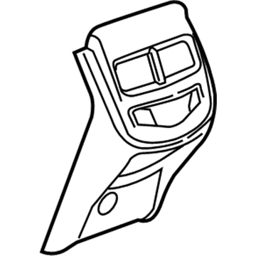 GM 23159150 Rear Trim, Black
