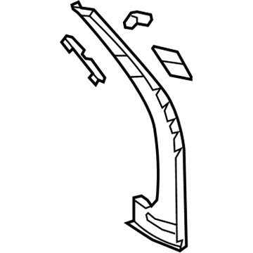 GM 25877944 Inner Panel, Rear Driver Side