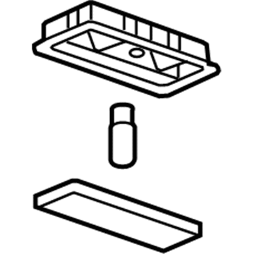 GM 9072840 Dome Lamp Assembly, Titanium