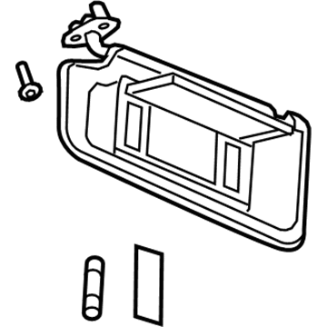 GM 22788455 Sunvisor, Titanium, Driver Side