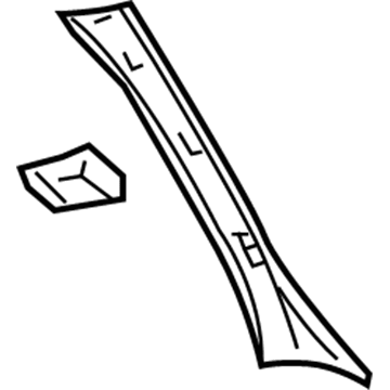 GM 15158049 Windshield Pillar Trim, Passenger Side