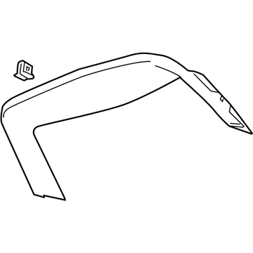 GM 20886259 Upper Gate Trim, Rear