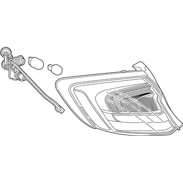 Buick LaCrosse Tail Light - 26253088