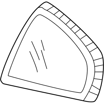 GM 22652818 Quarter Glass, Passenger Side