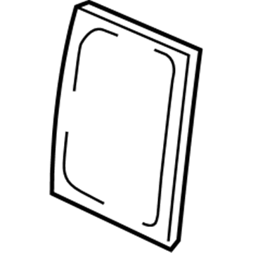GM 20906503 Moveable Glass, Driver Side