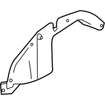 Chevy Equinox Fender Splash Shield - 22624531