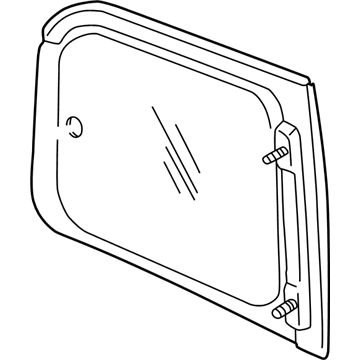 GM 10349897 Glass, Driver Side