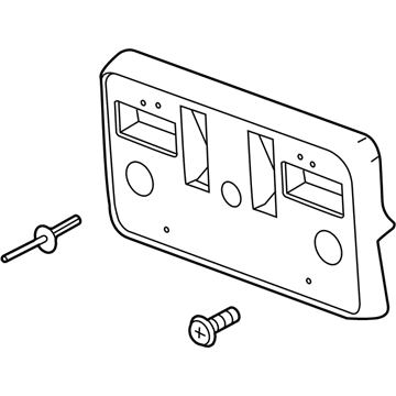 GMC 84428906 License Bracket