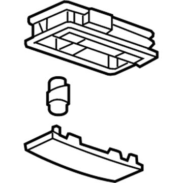 GM 22781793 Lamp Housing, Titanium