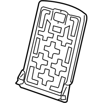 GM 22605019 Seat Back Panel, Rear Passenger Side