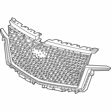 GM 84830318 Grille Assembly, Silver
