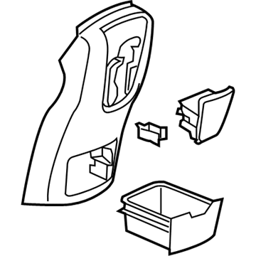 GM 13306504 Rear Panel, Black