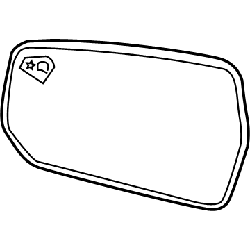GM 23372269 Mirror Glass, Rear Driver Side