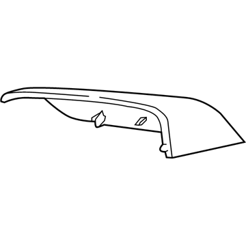 GM 84026841 Mirror Cover, Black, Rear Driver Side