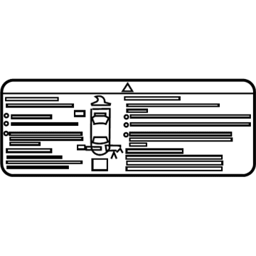 GM 23430790 Battery Label