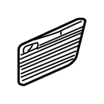 GM 15135172 Storage Box Door, Gray, Driver Side