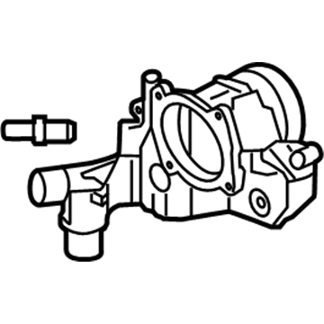 Cadillac 12583849 Water Outlet