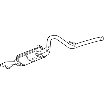 GMC Yukon XL 2500 Muffler - 20960897