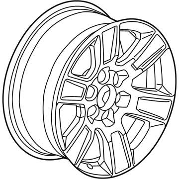 GM 22963360 Wheel, Alloy, Rear