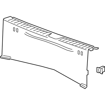 GM 42697014 Rear Sill Plate, Black
