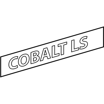 Chevy Cobalt Emblem - 15844048
