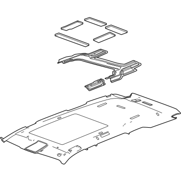 GM 85156024 Headliner, Jet Black
