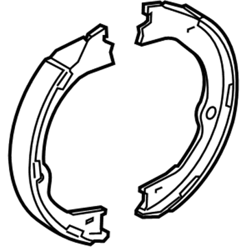 GM 23135902 Brake Shoes, Rear